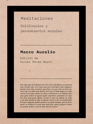 cover image of Meditaciones de Marco Aurelio